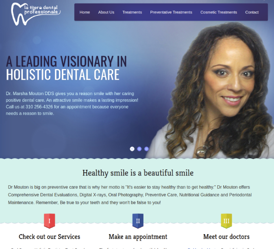 La Tijera Dental website portfolio